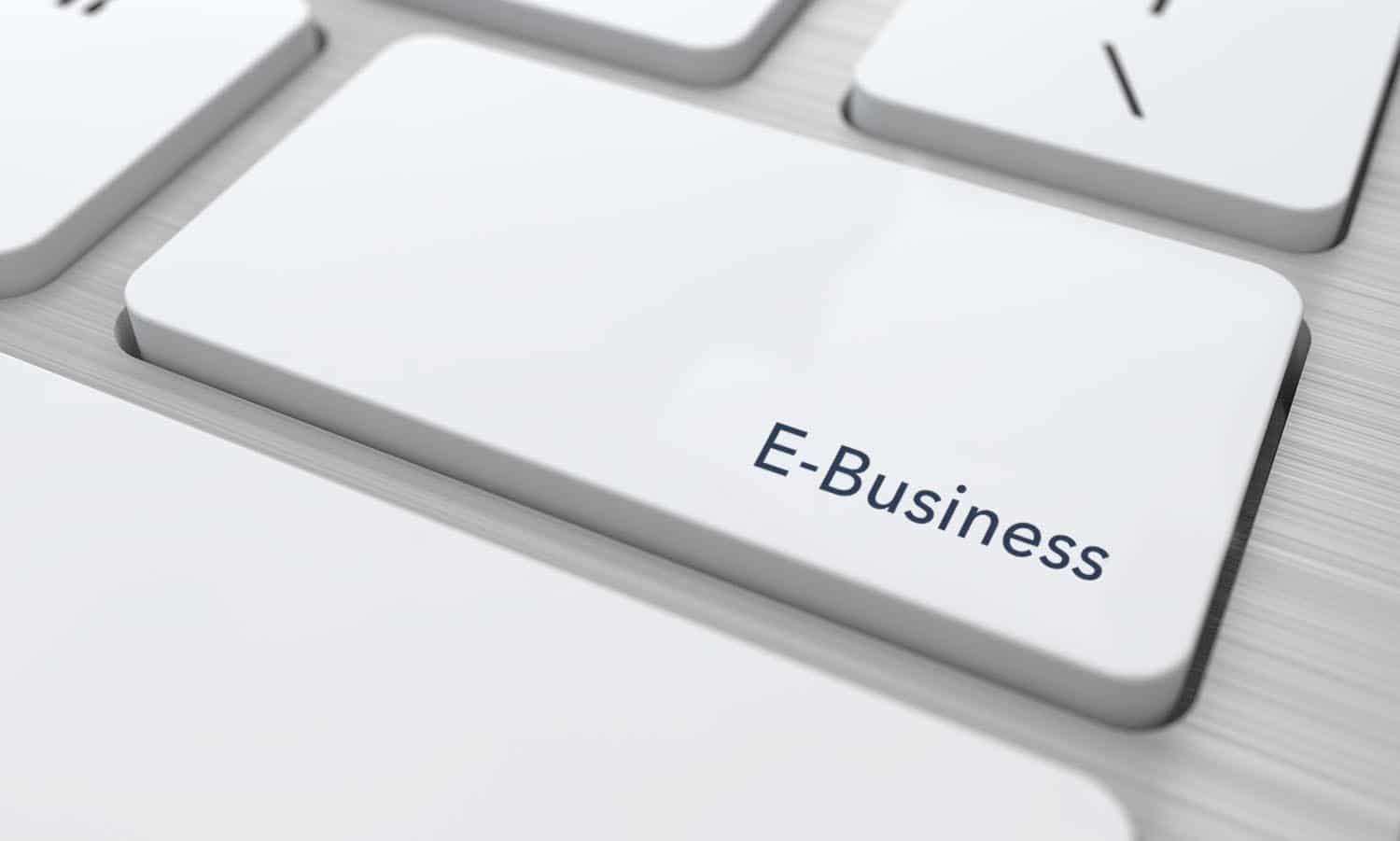Billentyűzet E-business felírattal